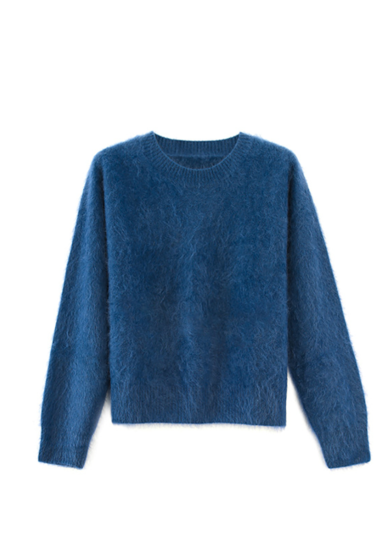 Classic Crew Neck Brushed Cashmere Sweater CA25102437BE