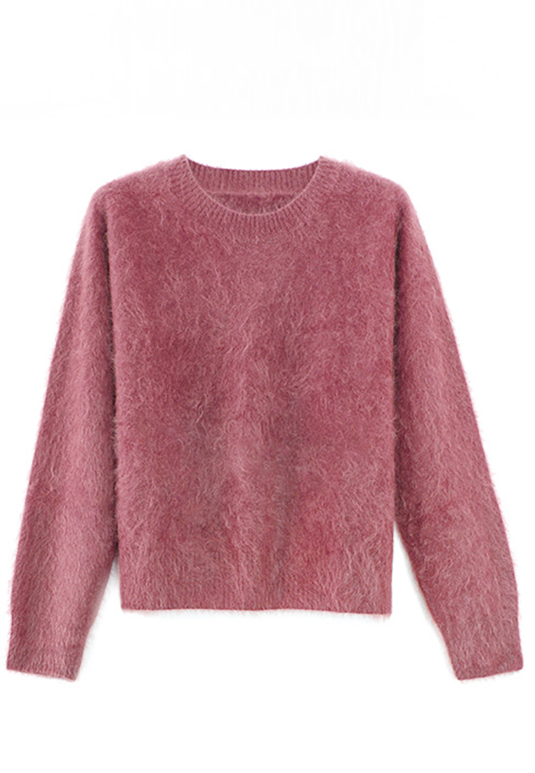 Classic Crew Neck Brushed Cashmere Sweater CA25102437BE