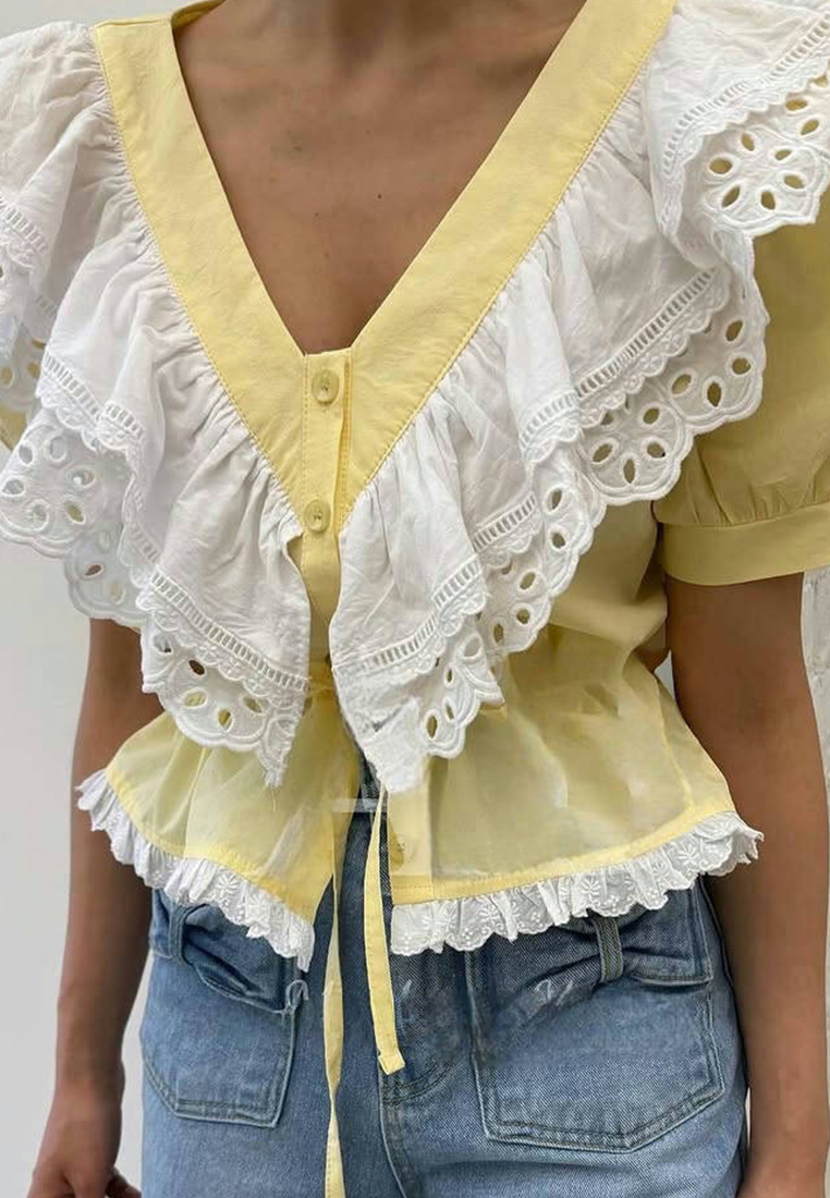 ummer New Style V-neck Top CA25060337BK