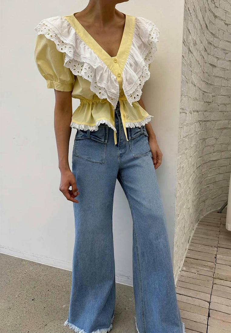 ummer New Style V-neck Top CA25060337BK