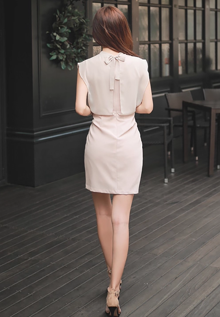 Summer New Chiffon Slim-Fit Waist-Cinching Pencil Dress CA25091537PI