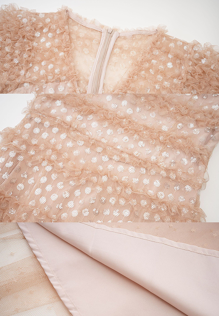 2024 Short sleeved long dress versatile and slim fitting CA24031937BK