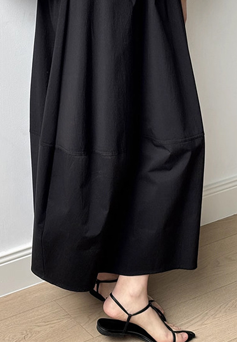 Summer Korean style all-match elastic high waist A-line puffy skirt CA25042937W