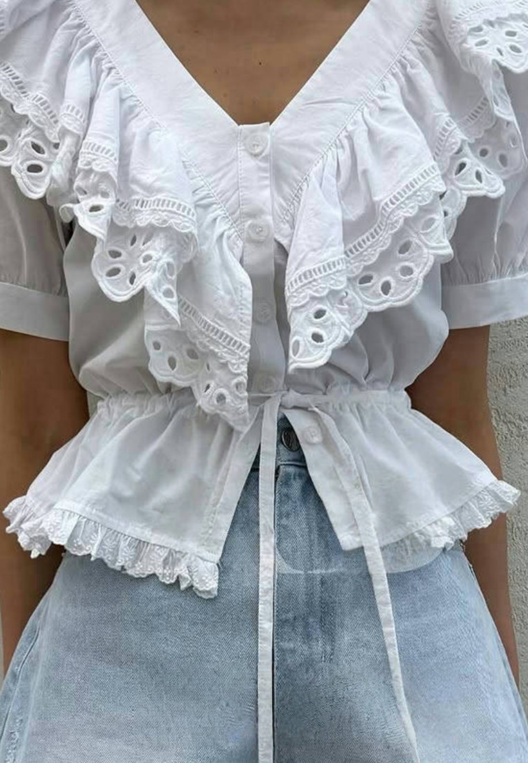 ummer New Style V-neck Top CA25060337BK