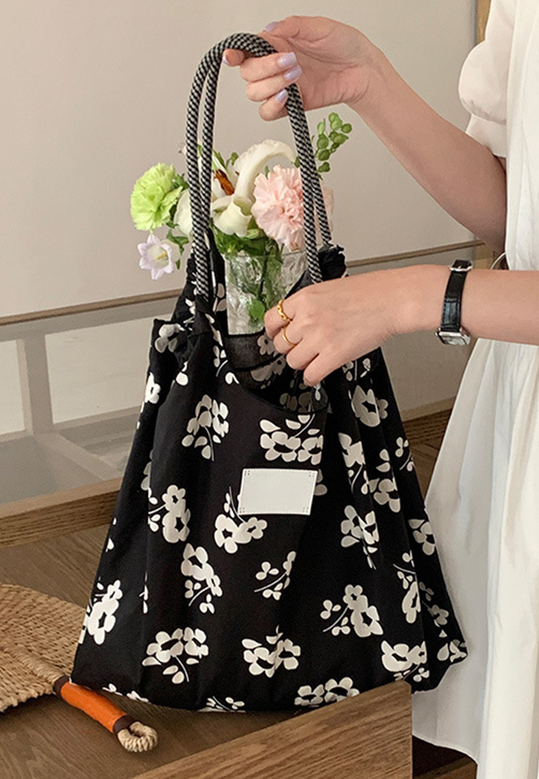 New floral casual versatile shoulder bag CA25061737W