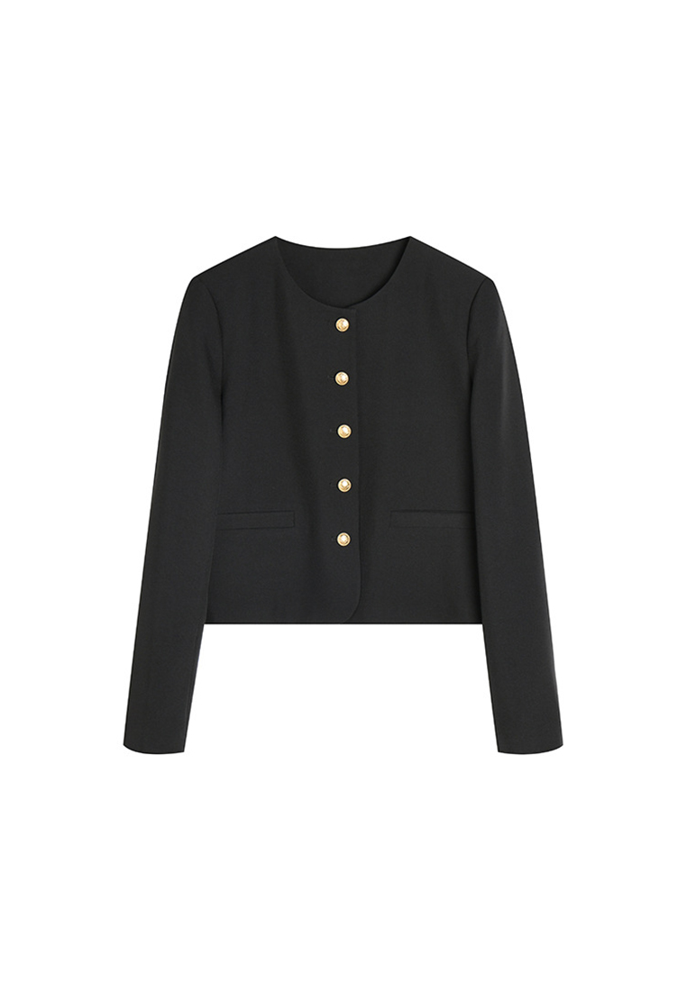 New solid color temperament suit jacket CA24091137YE