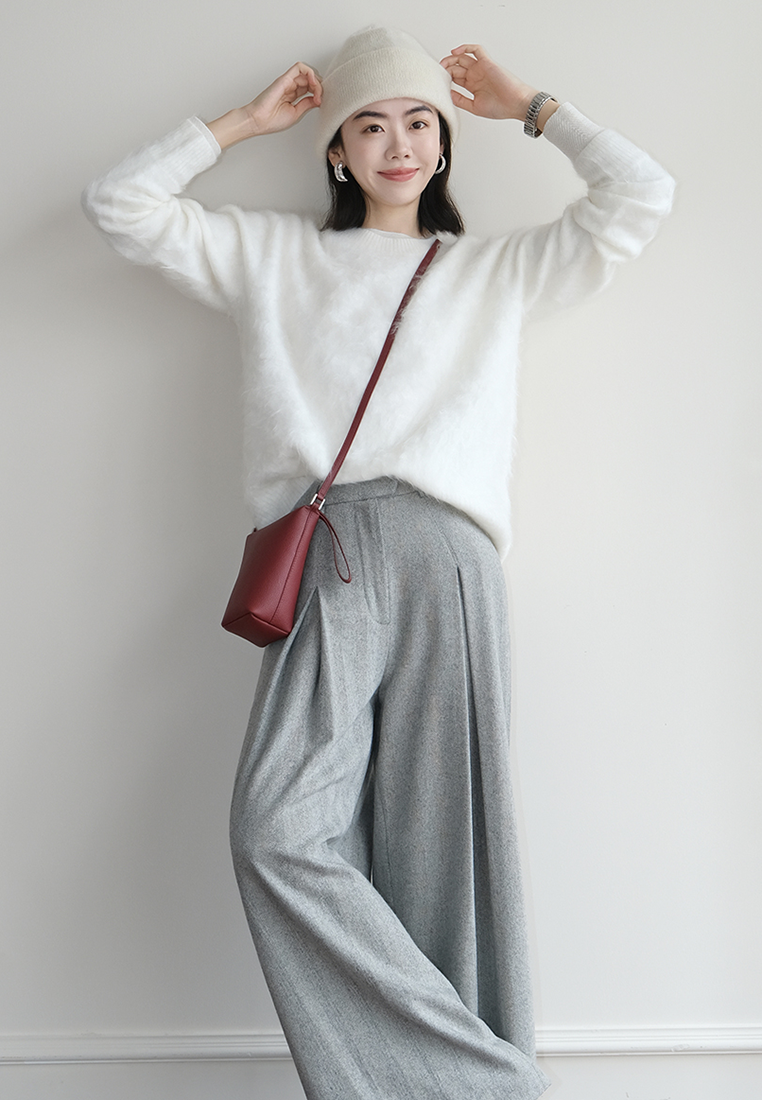 Classic Crew Neck Brushed Cashmere Sweater CA25102437BE