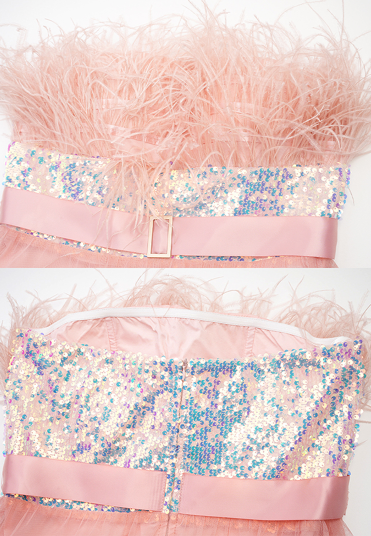 2024 High Waist Style Off Shoulder Dress CA24031938BE