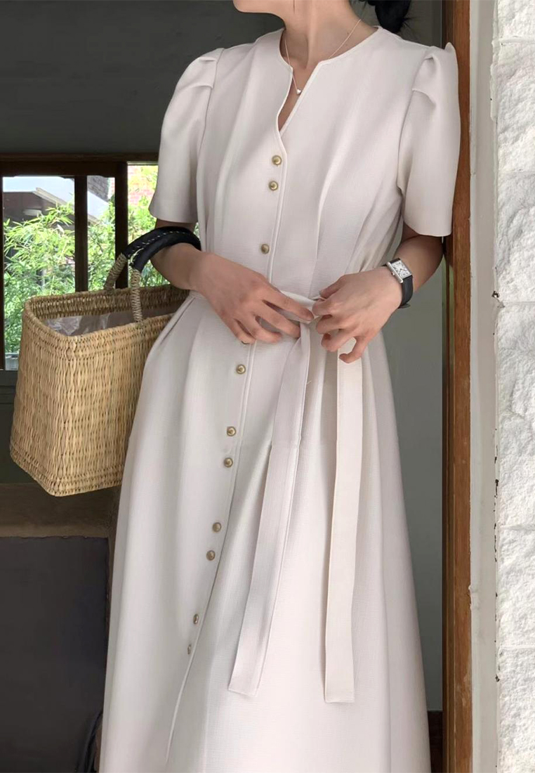 2024 Elegant V-neck waist up dress CA24041038BE