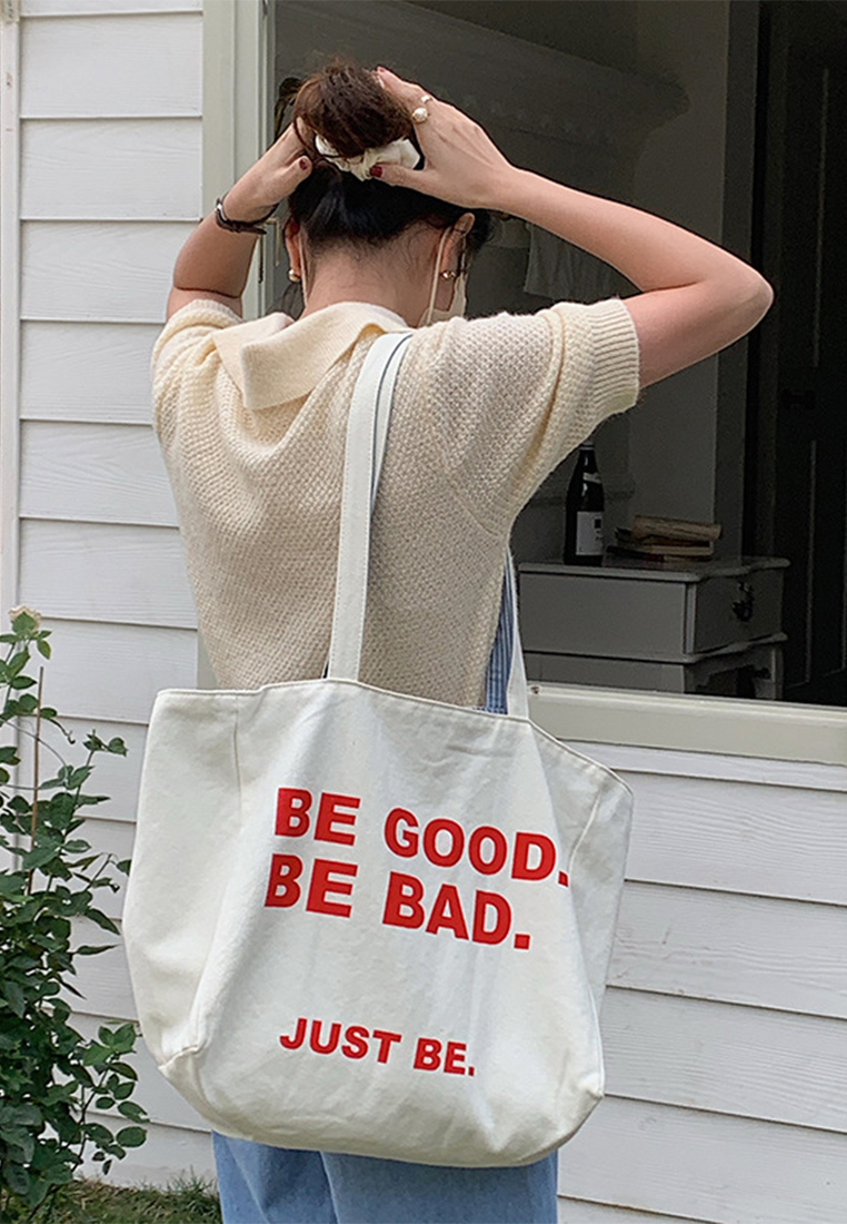 New Double-sided Canvas Large Capacity Handbag CA25061738W