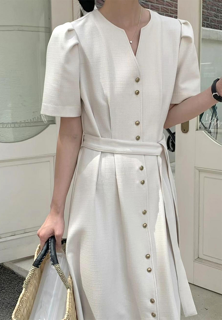 2024 Elegant V-neck waist up dress CA24041038BE