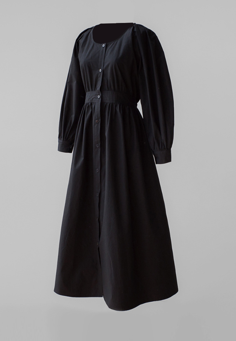 New three-quarter sleeve temperament long skirt CA24030738YE