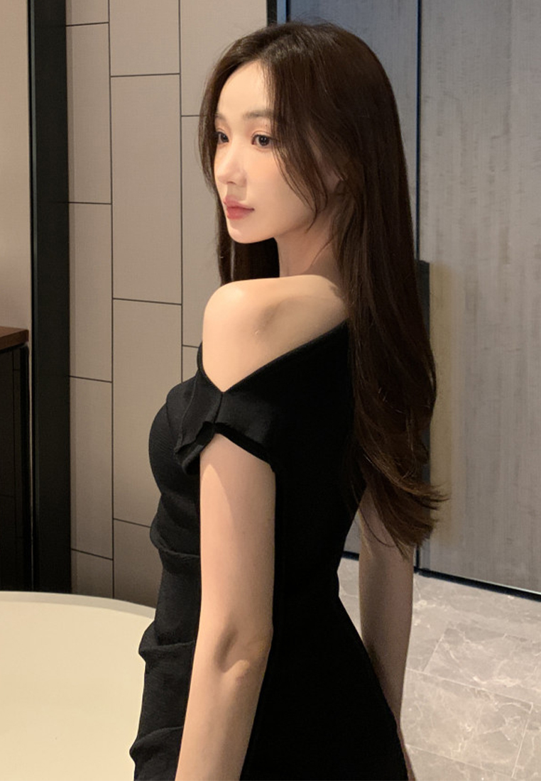 Summer French Slim Fit Knit Top CA25060338BK