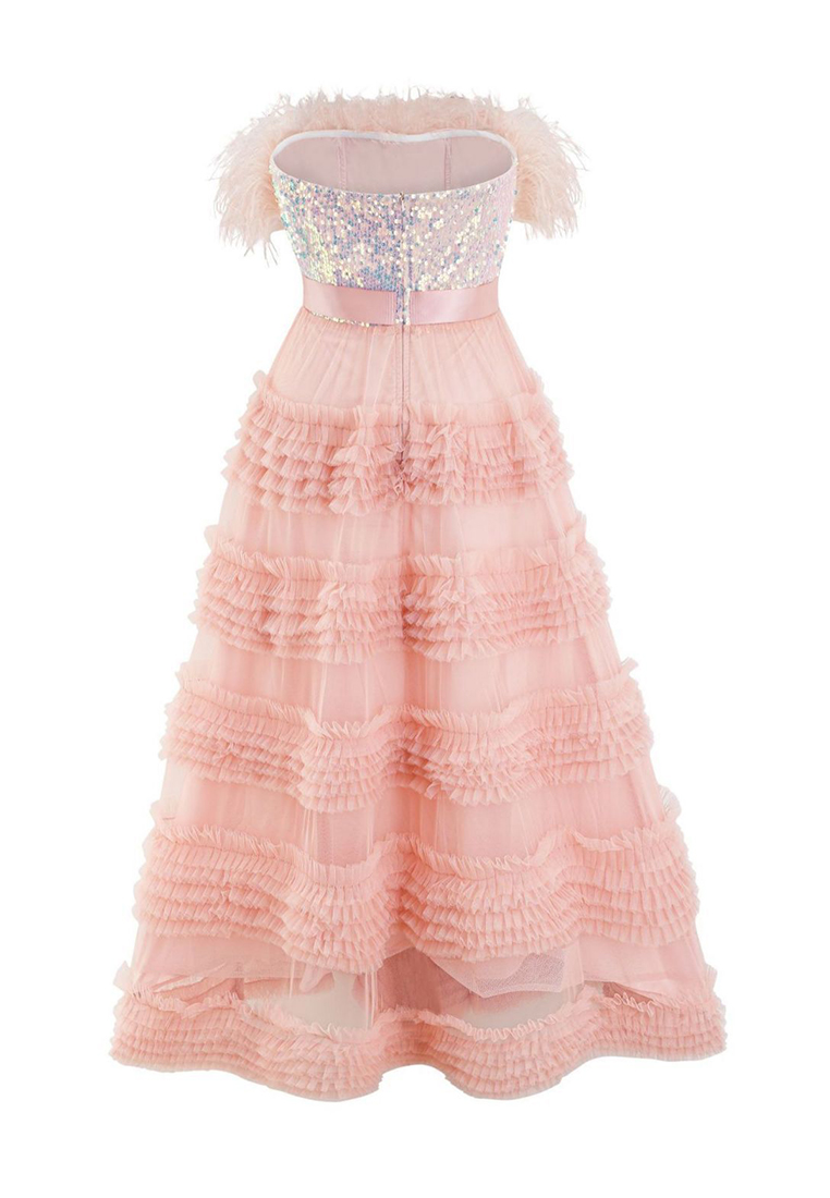 2024 High Waist Style Off Shoulder Dress CA24031938BE