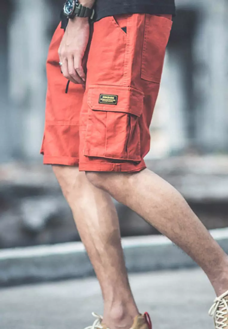 Causal Wide Leg Drawstring Shorts A21032315RD