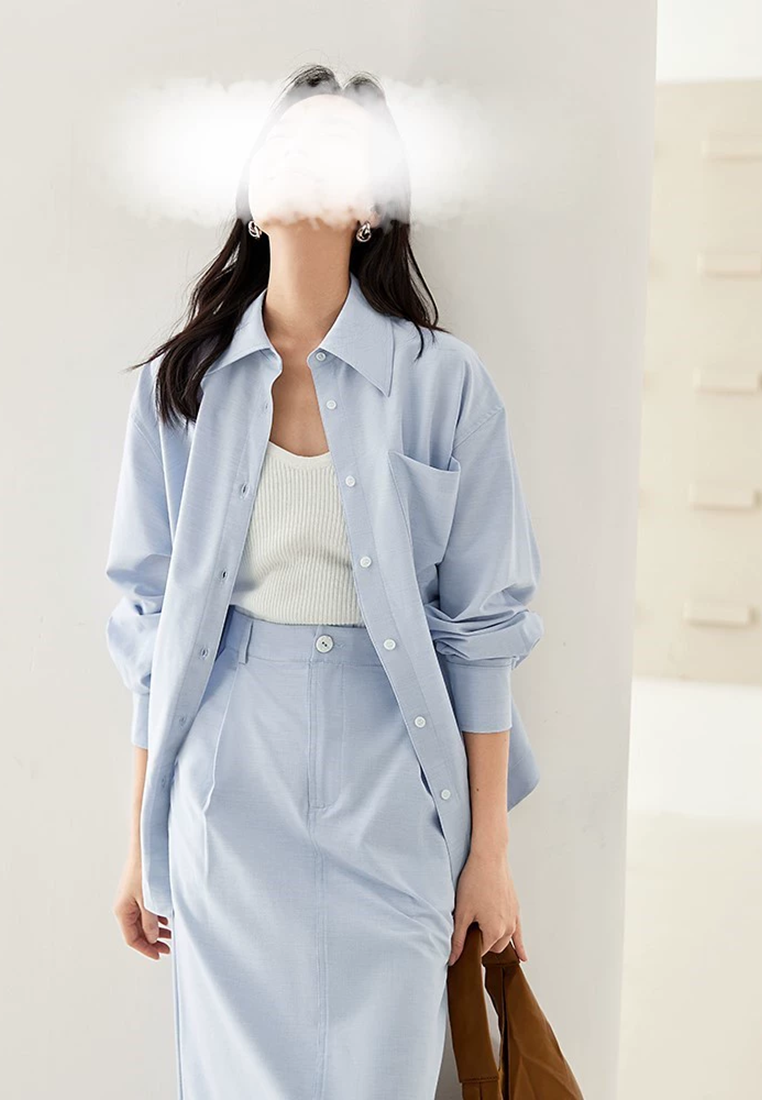 2025 Spring and Summer New Casual Skirt Two-Piece Set CA25031102BL