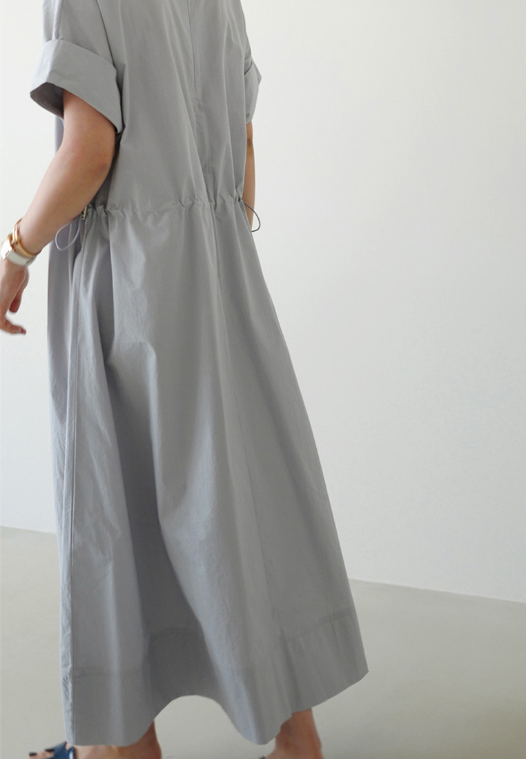 New loose temperament round neck long skirt CA24030739
