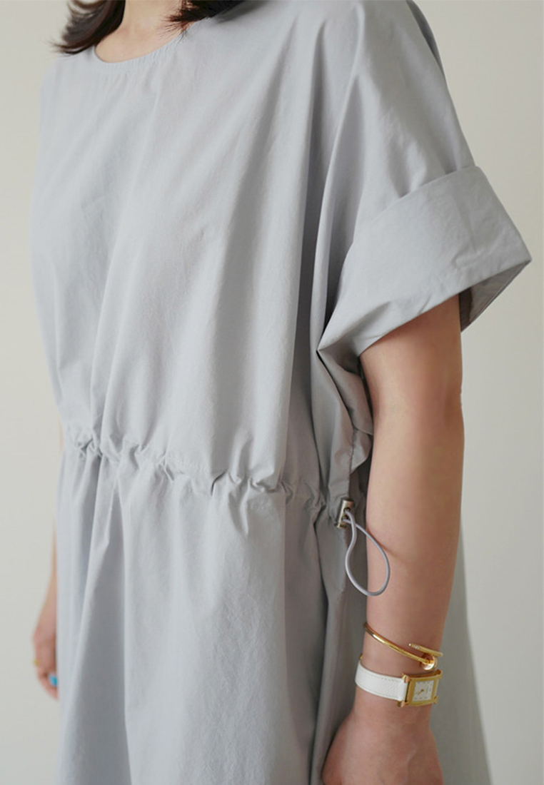 New loose temperament round neck long skirt CA24030739