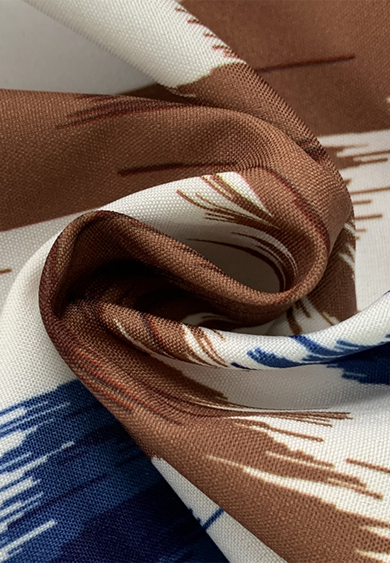 New fashionable printed cardigan long dress CA25042239BW