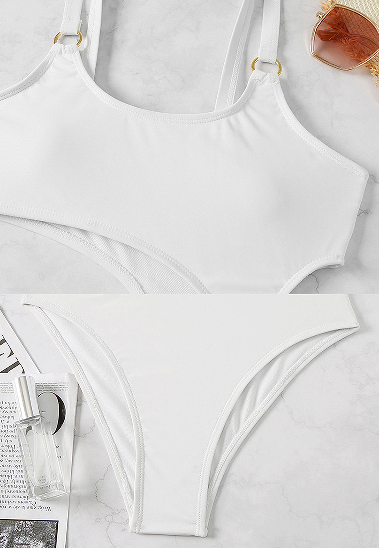 One-piece swimsuit with solid briefs CA24032139