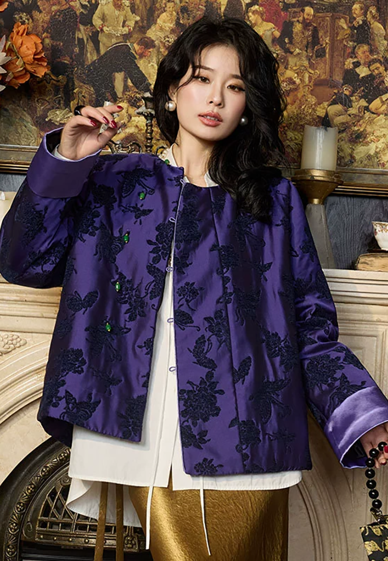 New Chinese style autumn and winter cotton warm cotton jacket CA25010710PU