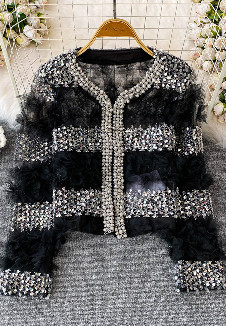 French Chic and Versatile Short Top CA25110319BE