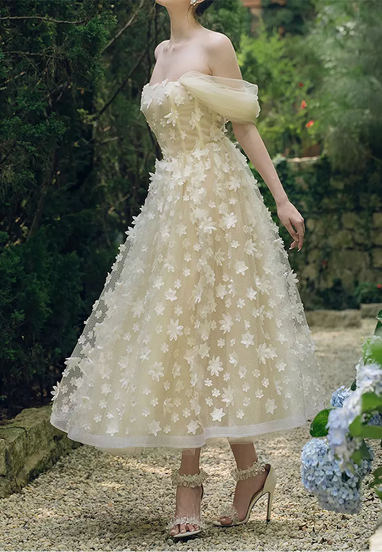 New Light Luxury Flower Dress CA24102535BE