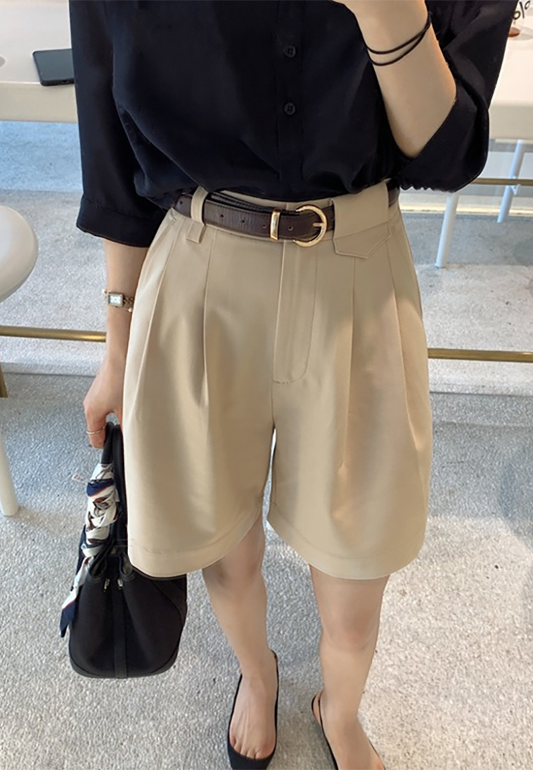 Casual High-Waist Suit Five-Point Shorts A21051346KI-S