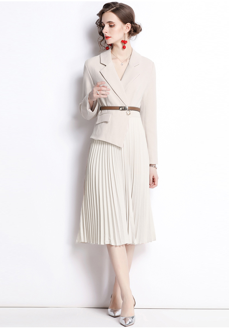 2024 French V-neck suit style dress CA24073104BE