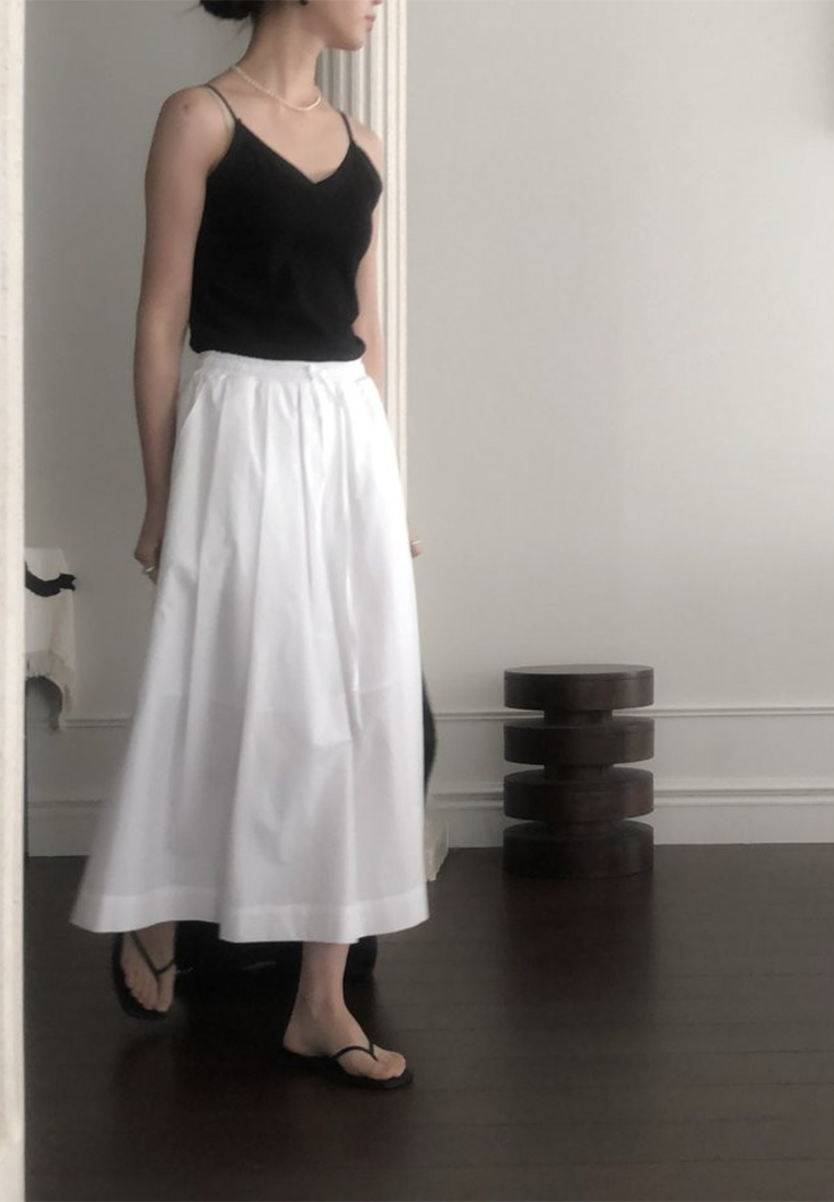 Korean chic spring high waisted skirt CA25022404W