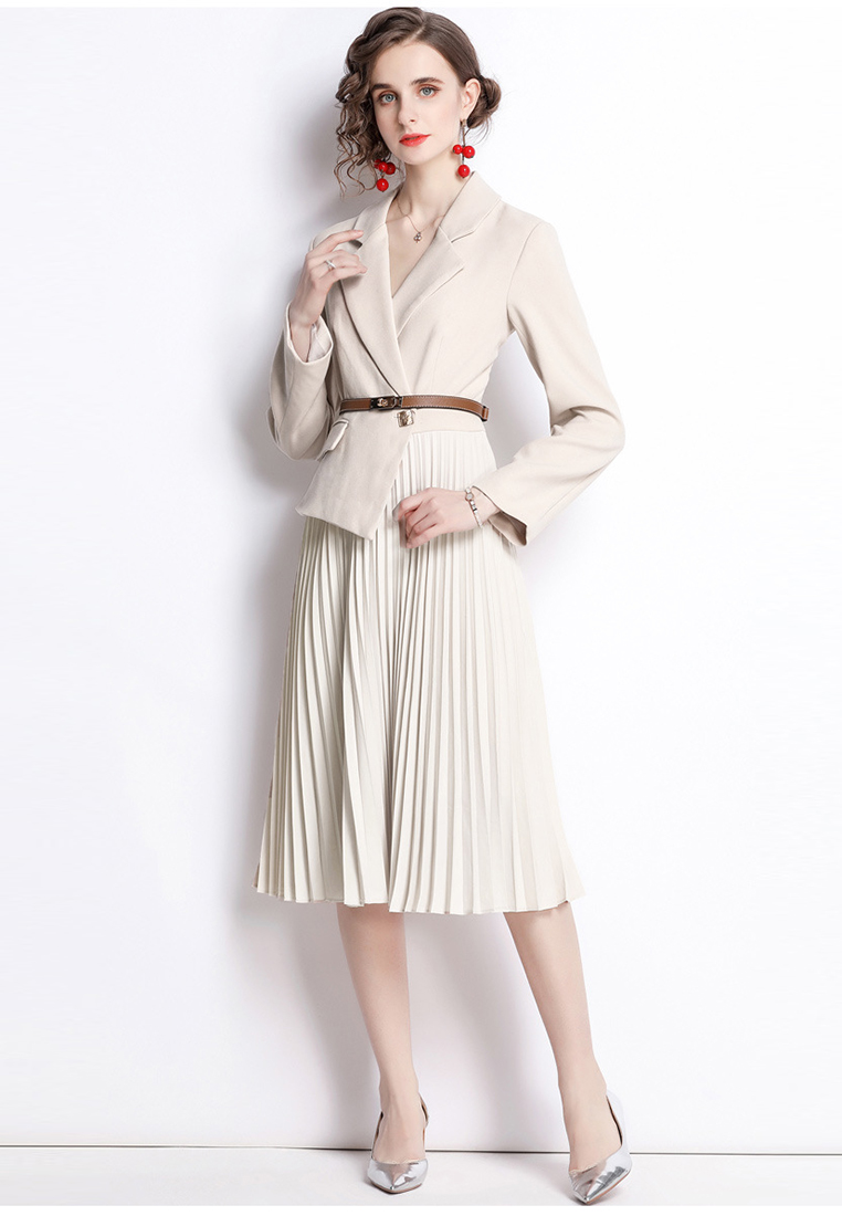 2024 French V-neck suit style dress CA24073104BE