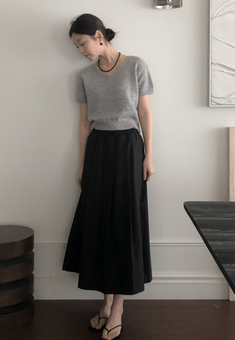 Korean chic spring high waisted skirt CA25022404W