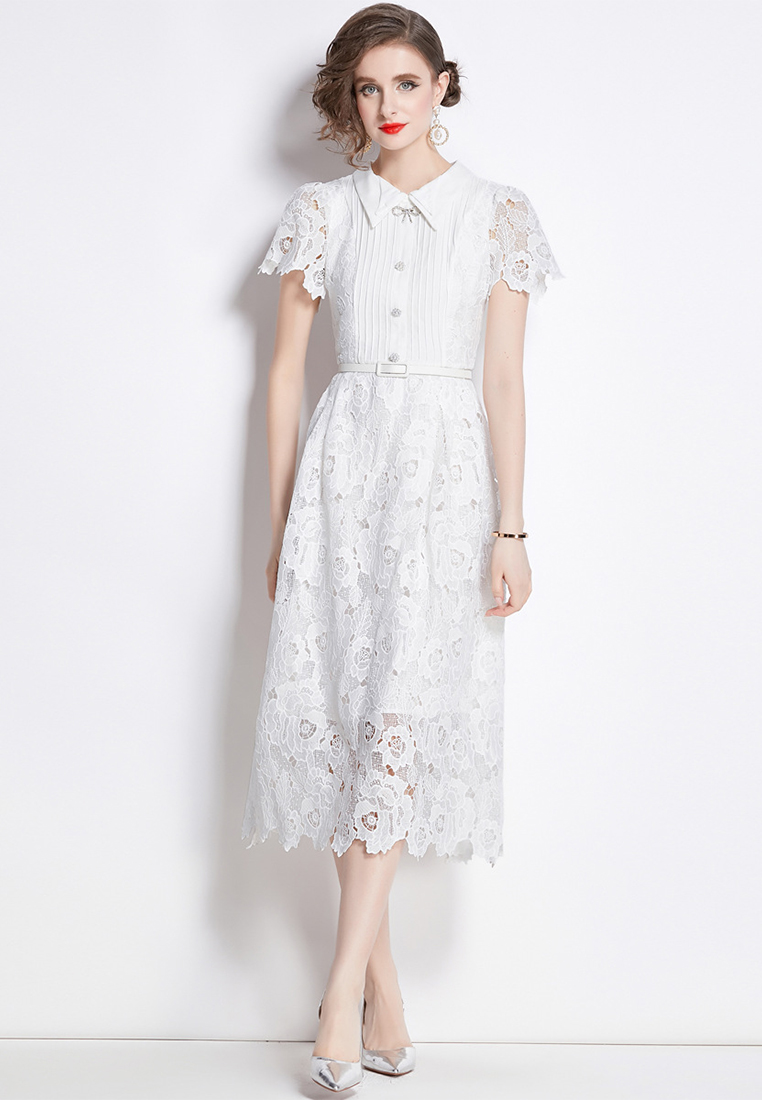 2024 Summer New Style White Dress CA24032604W