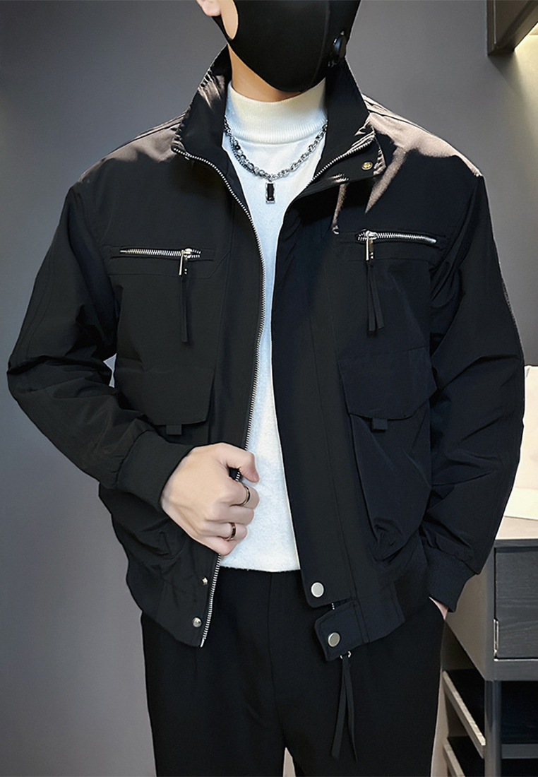 Advanced autumn casual jacket top CA24101404BK