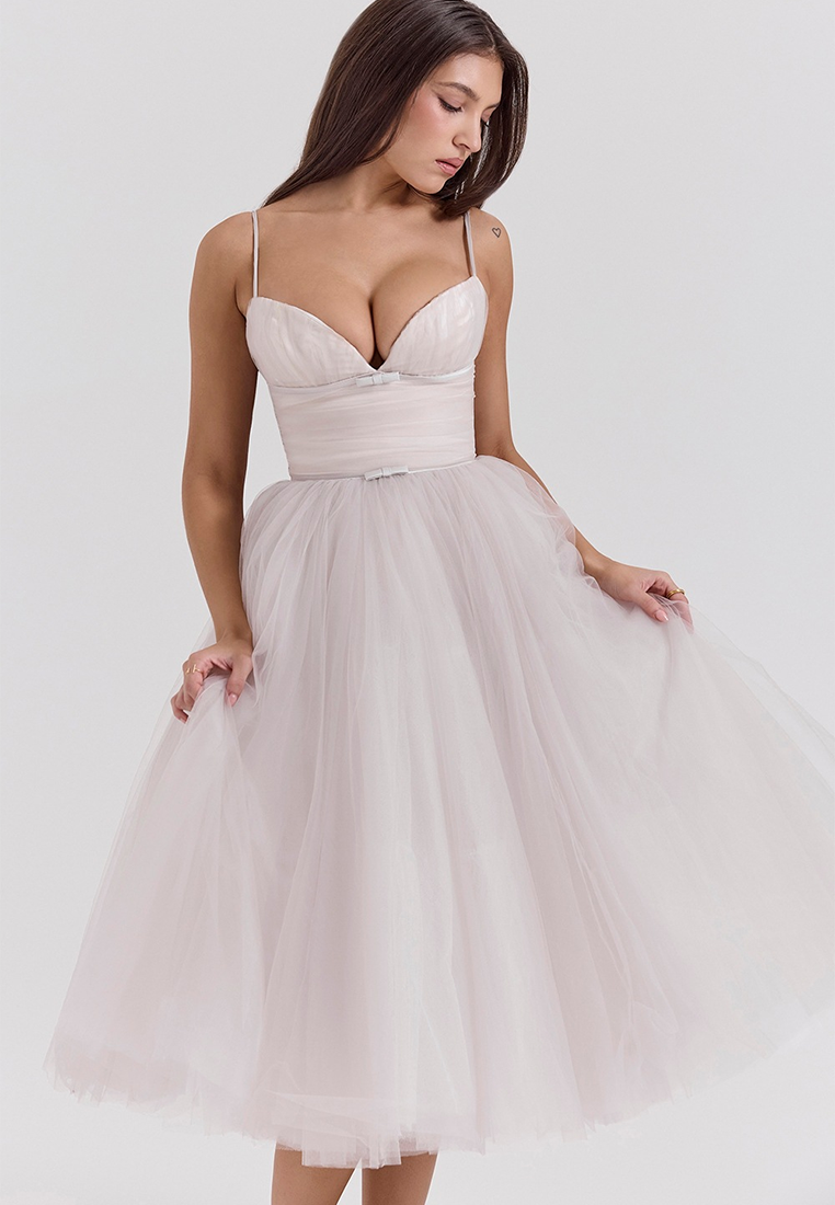 European & American New Strapless Backless Evening Party Dress CA25091504PI