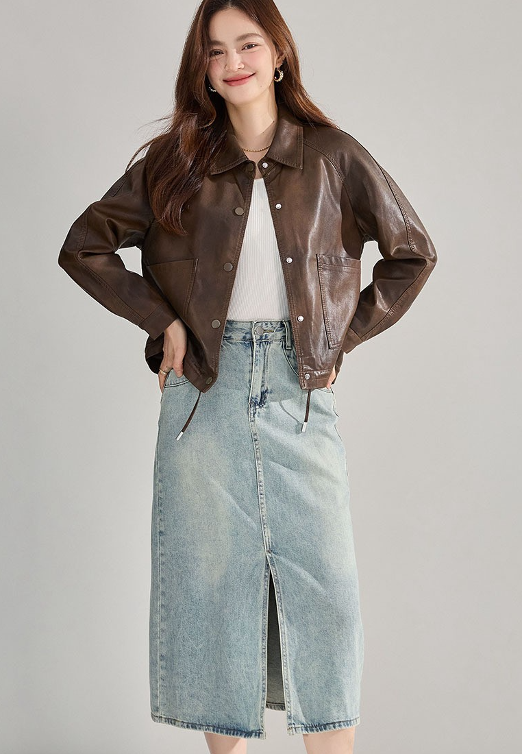 New Chic Style PU Women Jacket K25112105