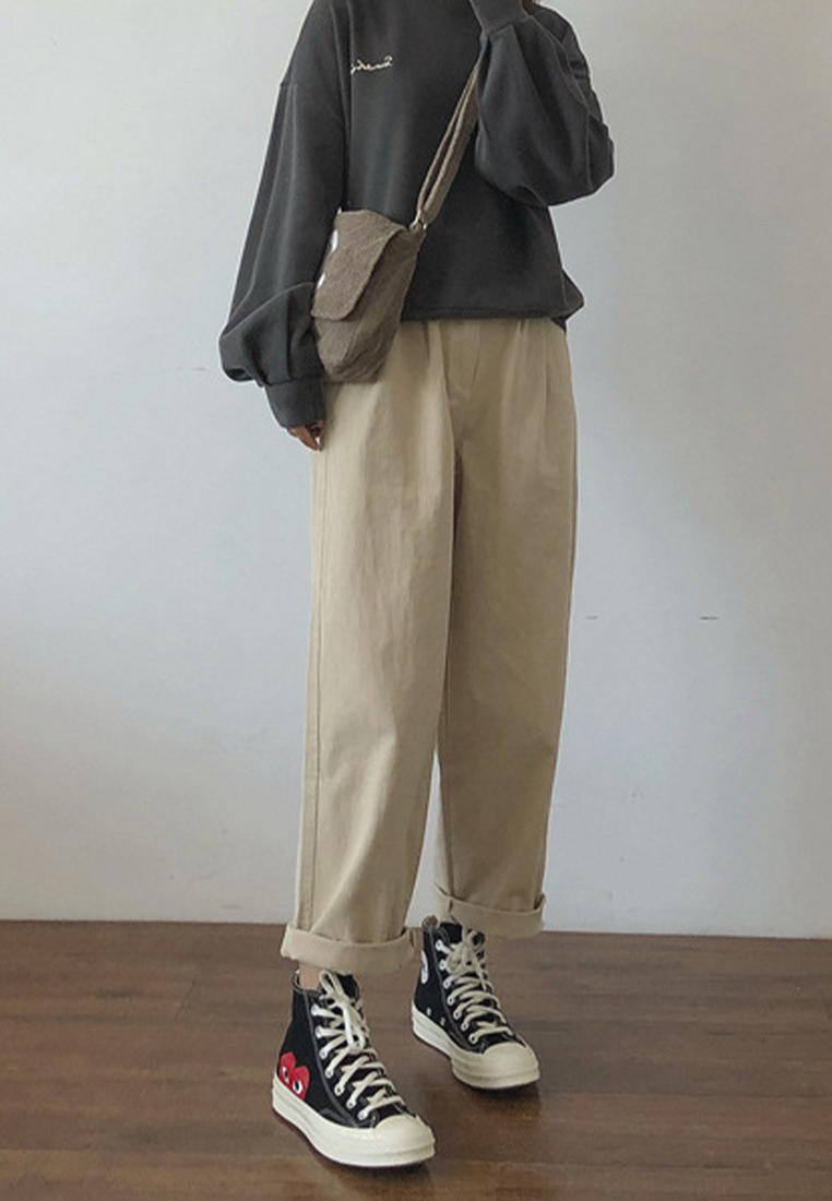 2024 Comfortable Versatile Loose High Waist Casual Pants CA24031904BE