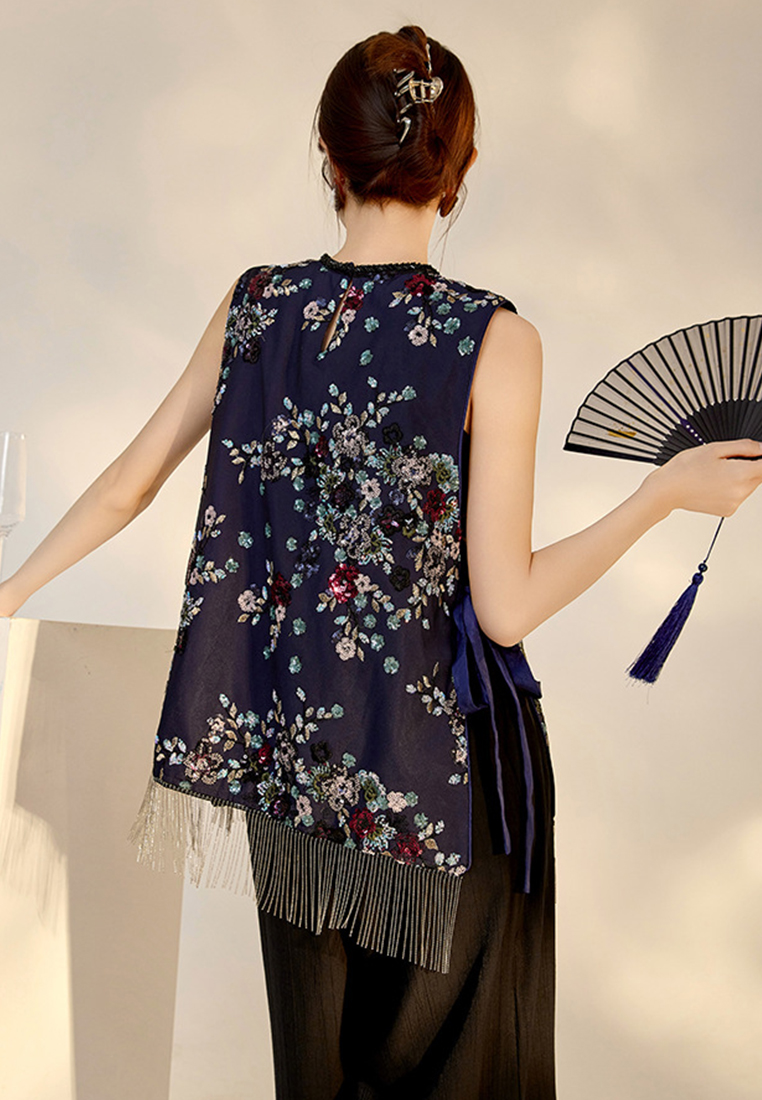 2024 Vest high-end loose and slimming top CA24090304BK