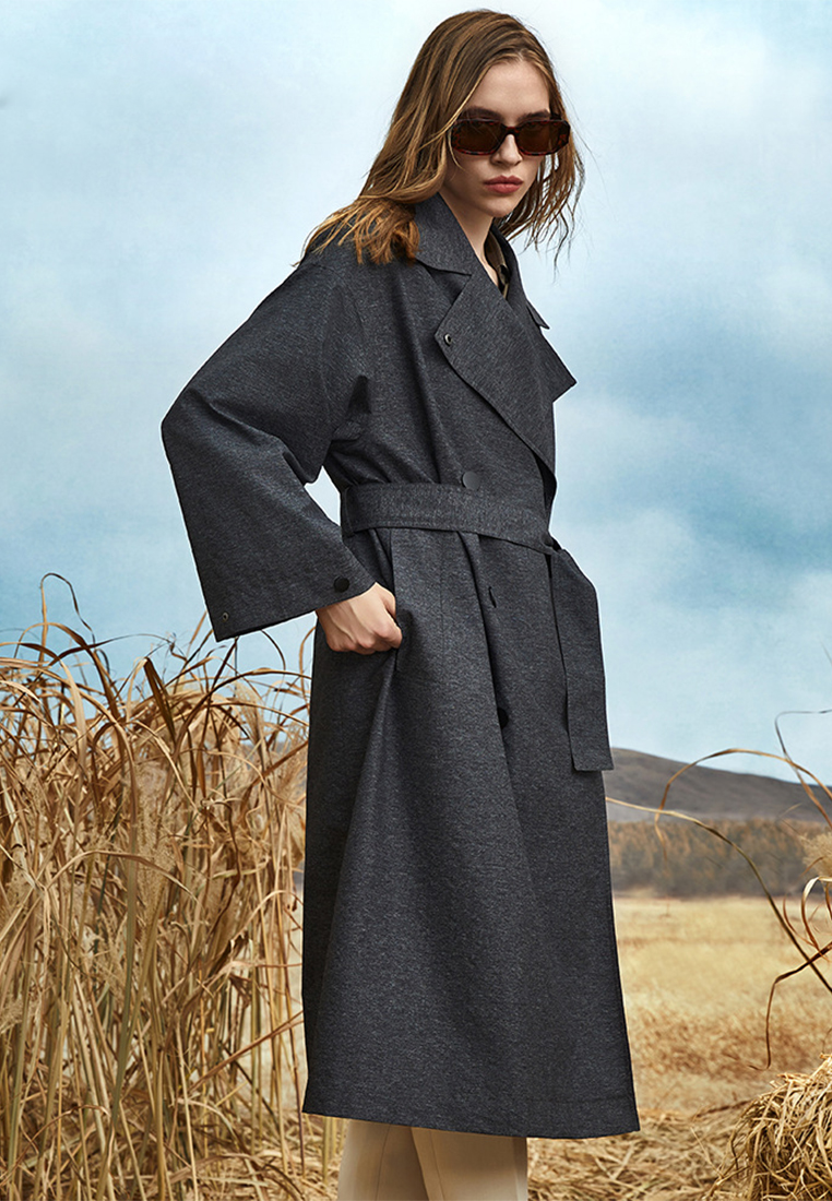 Luxury quality and high end classic lapel coat CA101704