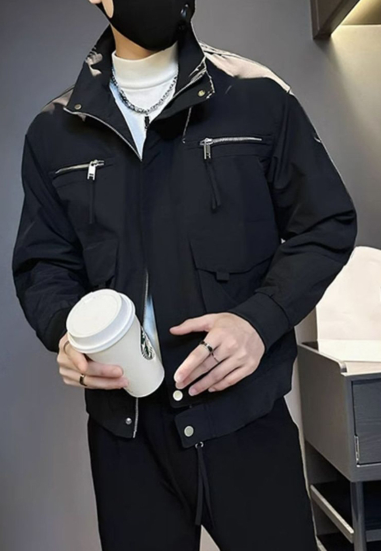 Advanced autumn casual jacket top CA24101404BK