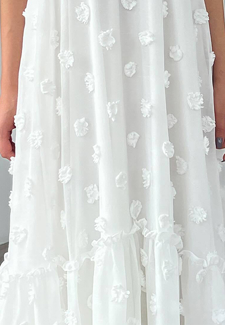 Spring and summer new fashion flower big swing cake dress CA25061704W