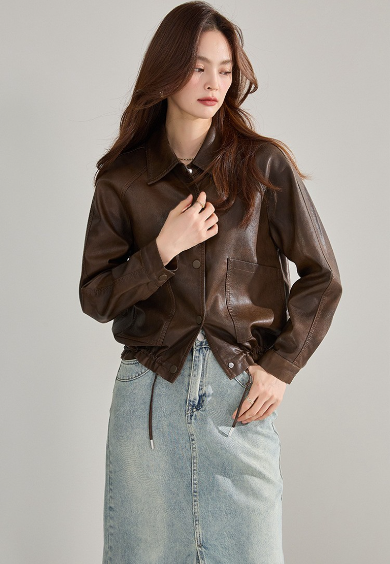 New Chic Style PU Women Jacket K25112105