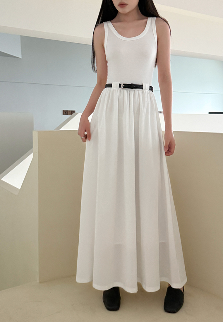 New summer French vest A-line dress CA25032704BK