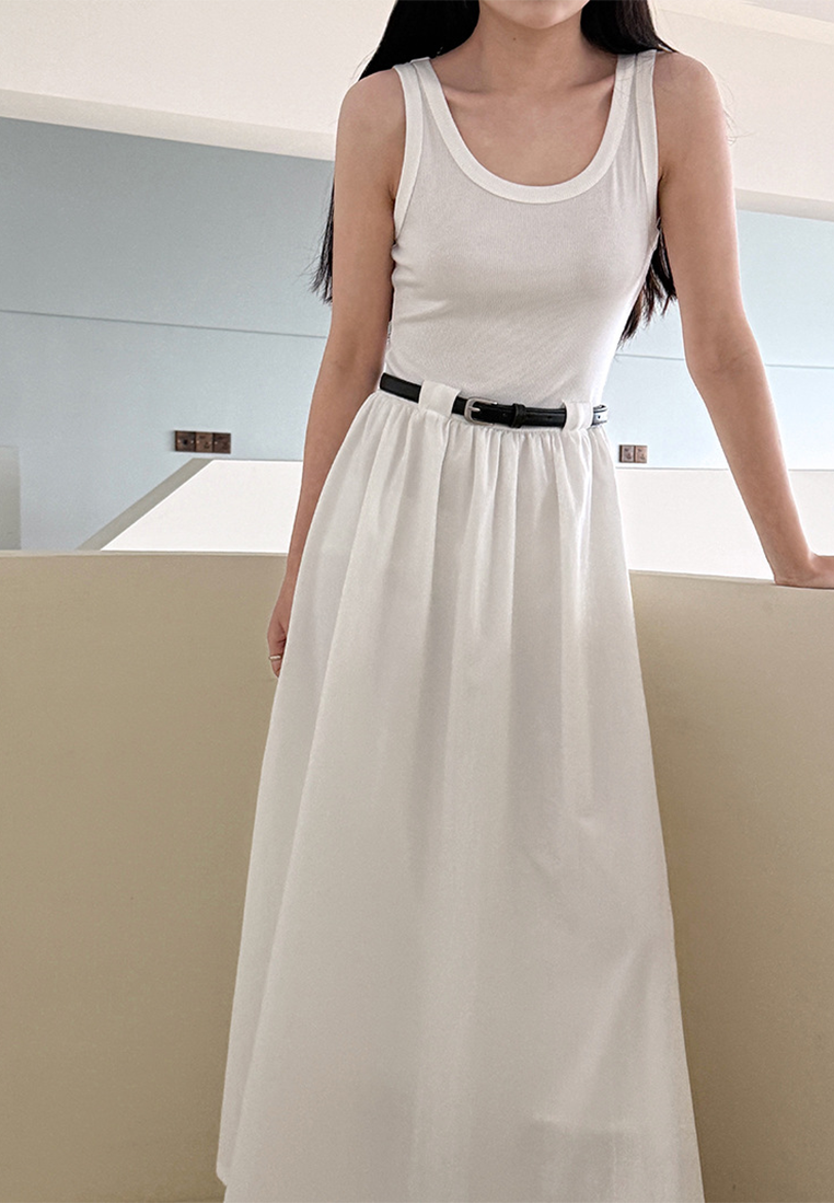 New summer French vest A-line dress CA25032704BK