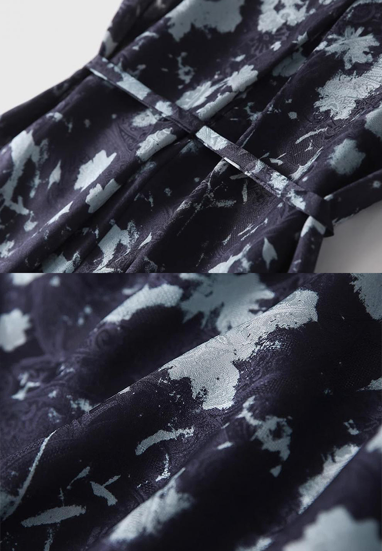 New Style Retro Printed Sleeveless Dress CA25060304BL