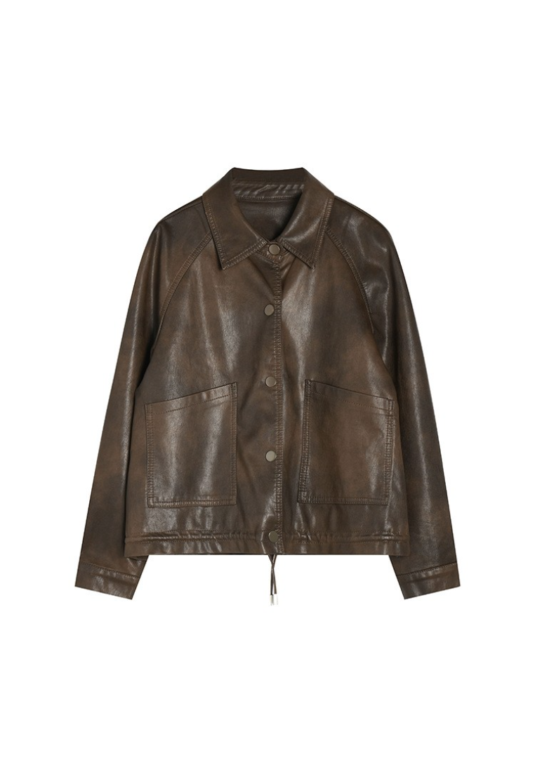 New Chic Style PU Women Jacket K25112105