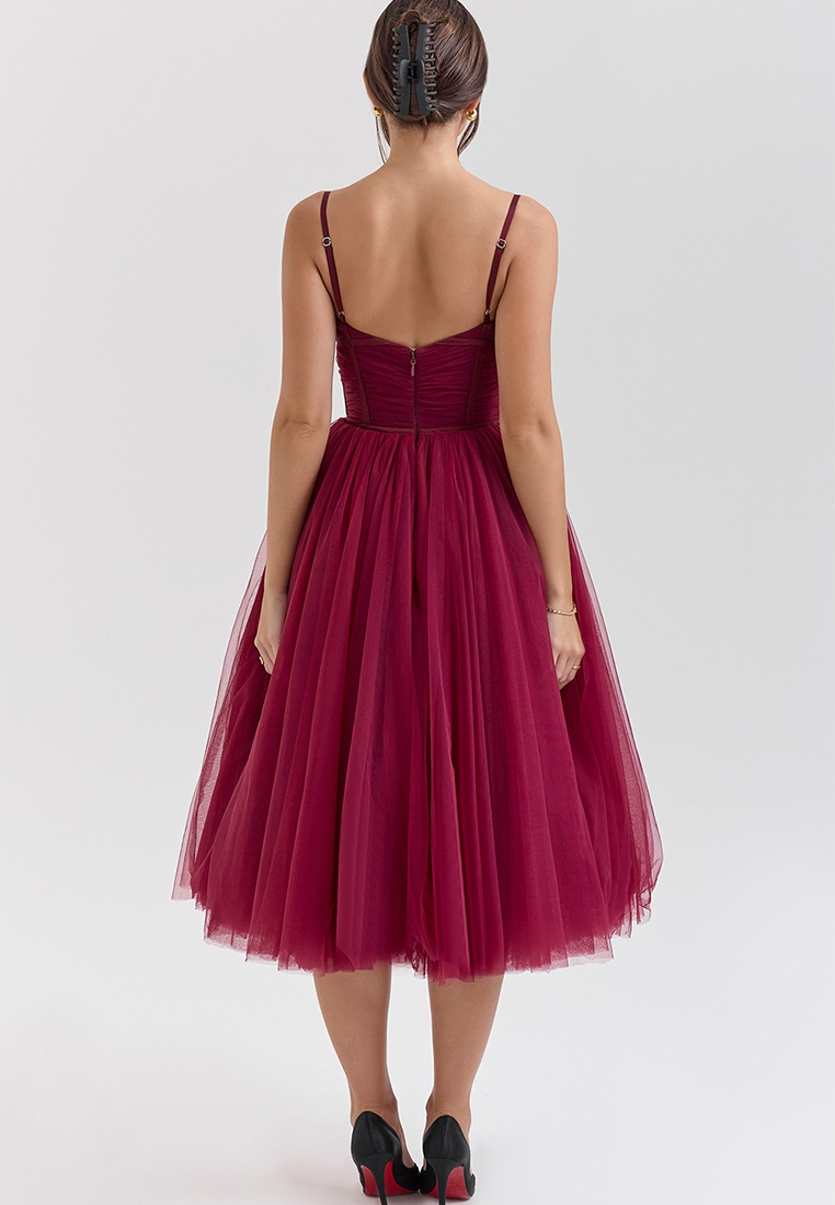 European & American New Strapless Backless Evening Party Dress CA25091504PI