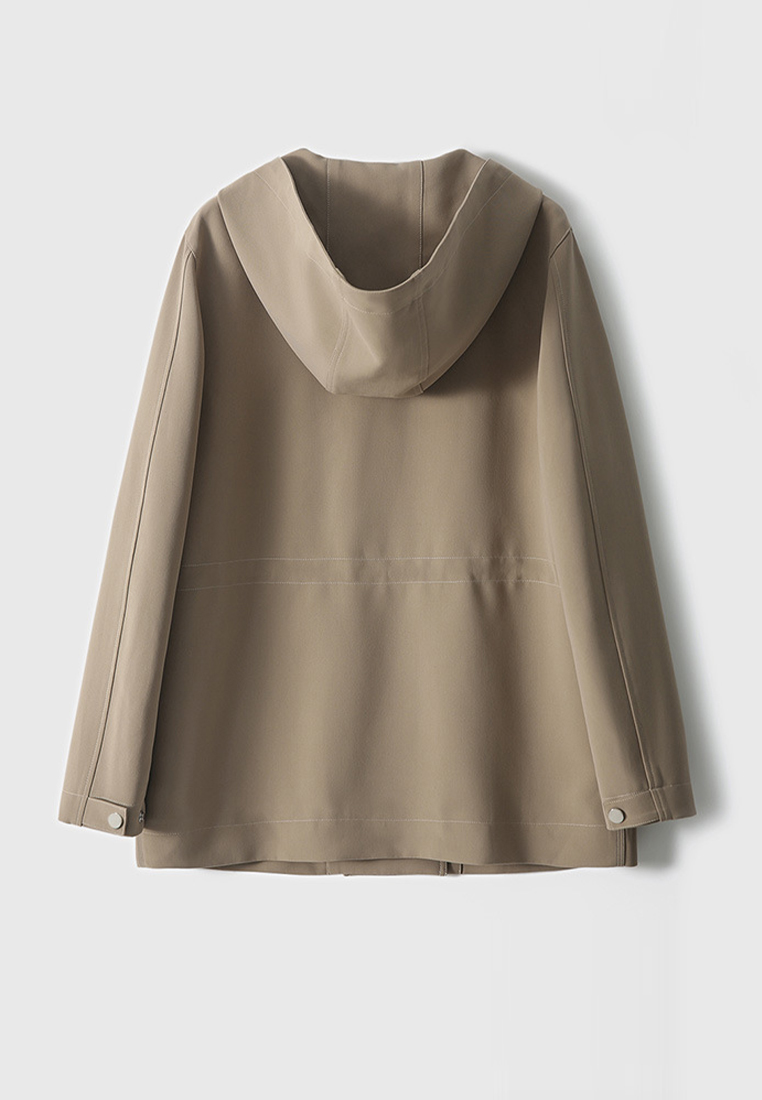 Fashion Korean version mid length trench coat CA090804W