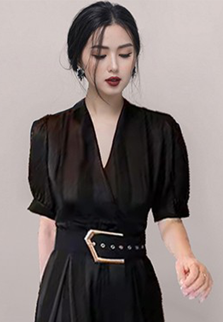 2023 Summer NewVersatile Fashion Jumpsuit for Elegant Ladies CA061340BK