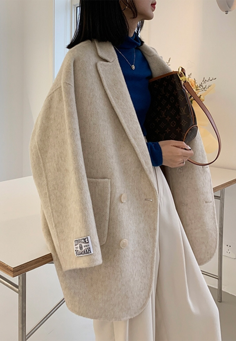 Autumn Short Double-Faced Wool Blazer CA25102441BE